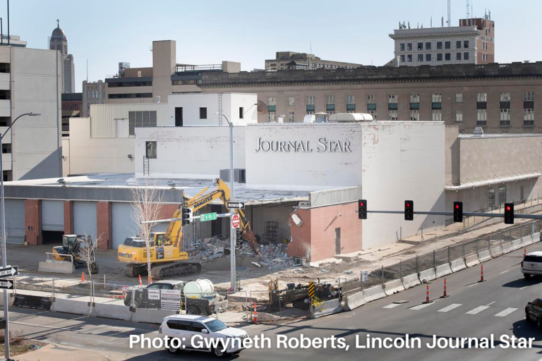 Demo On Former Lincoln Journal Star Building